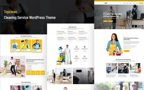 Topclean - Cleaning Service WordPress Theme theme free